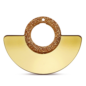 Pendentifs accroche-regard Dor&eacute; m&eacute;tallique paillet&eacute;