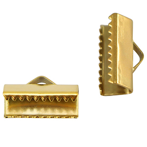 Appr&ecirc;ts en acier Inox griffe ruban 13mm Dor&eacute;