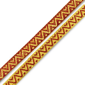 Ruban texte c&oelig;urs et points Dor&eacute;-rose