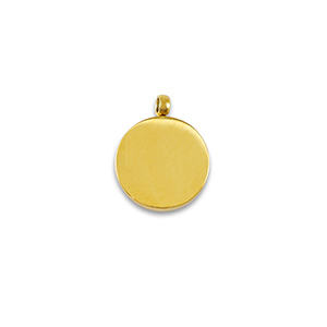 Breloques en acier Inox La Luna Dor&eacute;