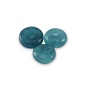 Pierres naturelles Marbre et Calcite rondelles 4mm Bleu p&eacute;trole