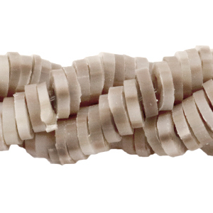 Perles Katsuki 4mm Marron ch&acirc;taigne-gris