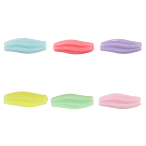 Perles aspect acrylique vague Multicolore pastel