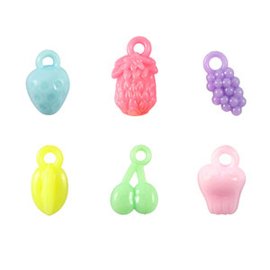 Perles aspect acrylique fruit Multicolore pastel