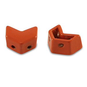 Perles tile fl&egrave;che Rouge corail