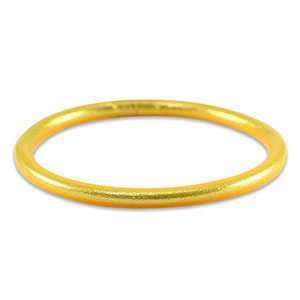 Bracelet jonc type bouddhiste 5mm taille M Jaune spectra
