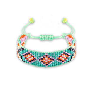 Bracelets tendance Bleu sarcelle tropical-orange