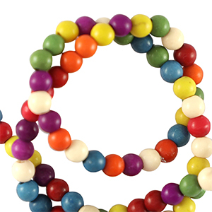 Pierres naturelles perles howlite 3mm Multicolore