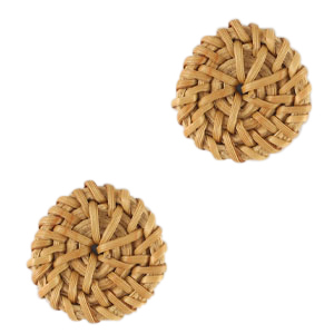 Pendentifs en rotin 25mm Beige natural