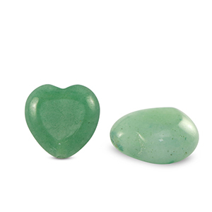Pierres naturelles Quartz Aventurine coeur Vert