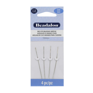 Beadalon Needle Big Eye 5.7cm (Fine) Argent&eacute;
