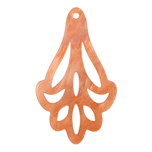 Pendentifs en r&eacute;sine Rouge corail