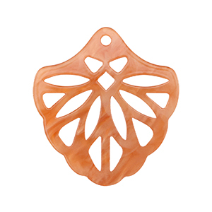 Pendentifs en r&eacute;sine Rouge corail