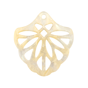 Pendentifs en r&eacute;sine Beige sable transparent