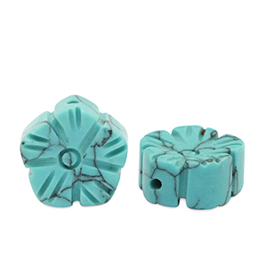 Pierres naturelles perles Calcite fleur Turquois