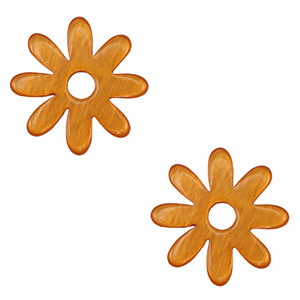 Pendentifs Polaris Elements Lucido fleur Orange carotte