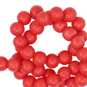 Perles en polym&egrave;re 6mm Rouge