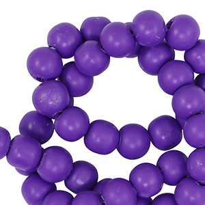Perles en polym&egrave;re 6mm Violet