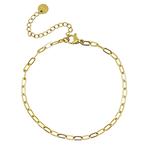 Bracelets en acier Inox Dor&eacute;