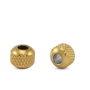Perles en acier Inox 8mm Dor&eacute;