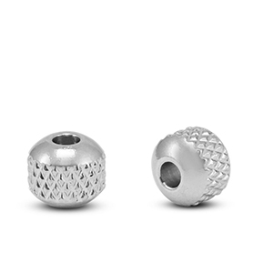 Perles en acier Inox 6mm Argent&eacute;