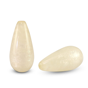 Perles Polaris Elements en forme de goutte Polmo Blanc prosecco