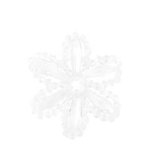 Pendentifs facett&eacute;es fleur Transparent