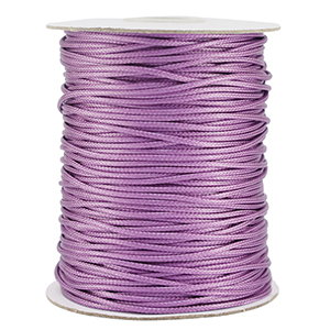 Fil macram&eacute; tress&eacute; 1.5mm Lilas pur