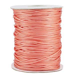 Fil macram&eacute; tress&eacute; 1.5mm Orange corail