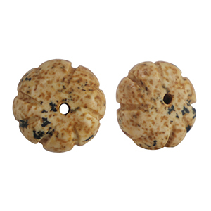 Pierres naturelles perles Quartzite fleur Marron