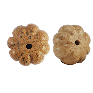 Pierres naturelles perles Quartzite fleur Marron