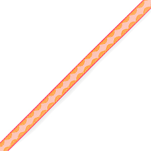 Ruban texte diamant Orange-rose clair