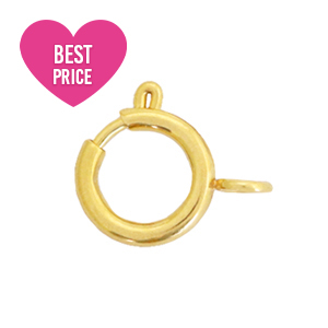 Appr&ecirc;ts en acier inox fermoir 7x9mm Dor&eacute;