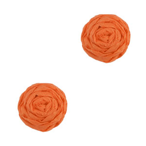 Pendentifs en Raphia 12mm Orange