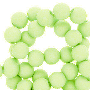 Perles acryliques 8 mm Vert lime