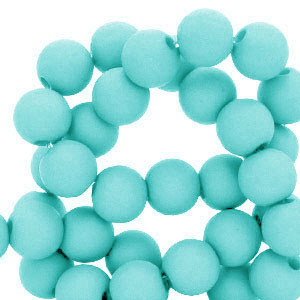 Perles acryliques 4 mm Bleu ciel