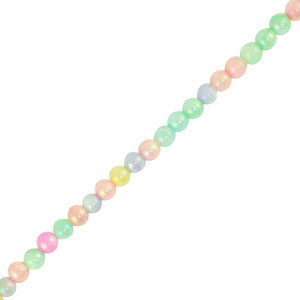 Perles coquillage rond Pastel multicolore