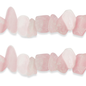 Perles Chips Quartz Rose Rose quartz