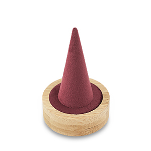 Pr&eacute;sentoir bijoux pour bagues Natural-bordeaux