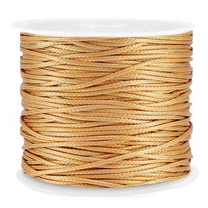 Fil macram&eacute; tress&eacute; 1mm Dor&eacute;