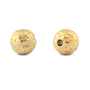 Perles en acier inox 8mm Dor&eacute;