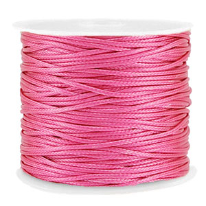 Fil macram&eacute; tress&eacute; 1mm Rose magenta
