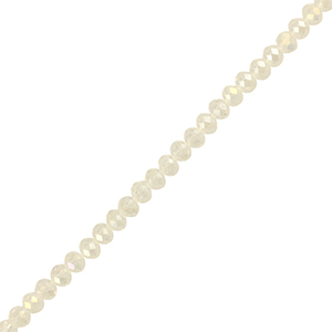 Perles &agrave; facettes 6x4mm disque Heishi Transparent