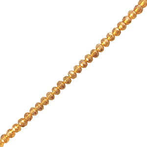 Perles &agrave; facettes 3x2mm disque Heishi Marron