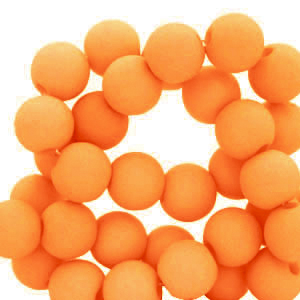 Perles acryliques 8 mm Orange