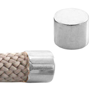 Embouts en m&eacute;tal DQ &Oslash;10mm Argent&eacute; antique (sans nickel)