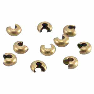 Appr&ecirc;ts en m&eacute;tal DQ cache perles &agrave; &eacute;craser 5mm Bronze antique (sans nickel)