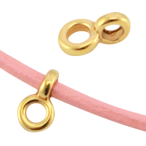 M&eacute;tal DQ pendentifs avec anneau &Oslash;2.2mm Dor&eacute; (sans nickel)