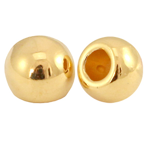 Embouts en m&eacute;tal DQ boule &Oslash;2mm Dor&eacute; (sans nickel)