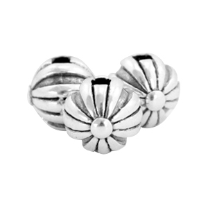 Perles en m&eacute;tal DQ balle 6mm Argent&eacute; antique (sans nickel)